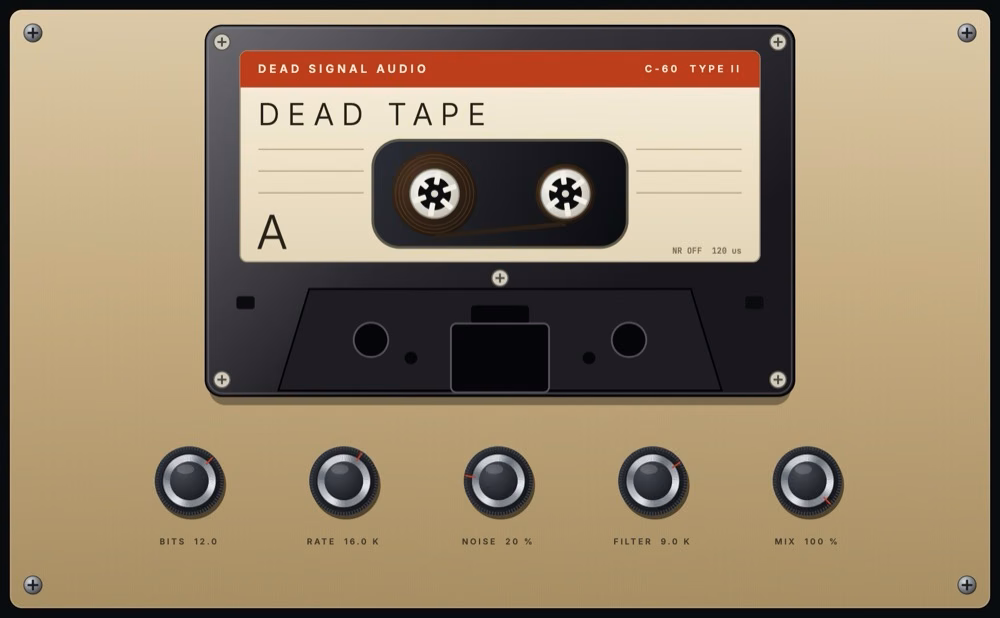 Dead Tape: Free Lo-Fi Tape Plugin VST by Dead Signal Audio