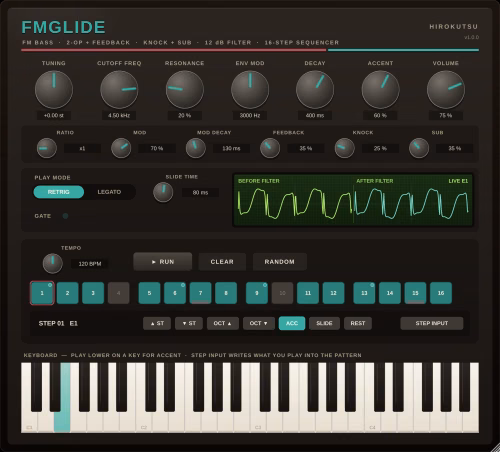 hirokutsu FMGlide synthesizer plugin interface