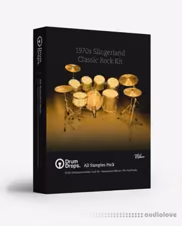 DrumDrops 1970s Slingerland Classic Rock Kit All Samples Pack [MULTiFORMAT]
