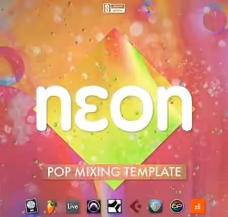 Slate Academy Neon Pop Mix Template [DAW Templates]